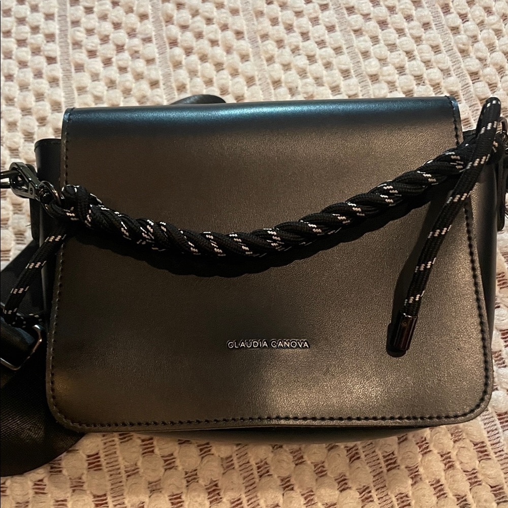 Claudia Canova Faux Leather Crossbody Bag with Adjustable Strap - Picture 3 of 14
